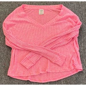 PINK Cropped Sweater